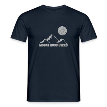 Escalade kosciuszko - T-shirt homme - marine - Devant - AI Model Male 178 light (178cm)