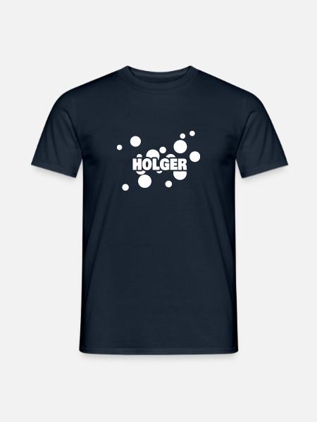 Holger as a first name - Men's T-Shirt - navy
