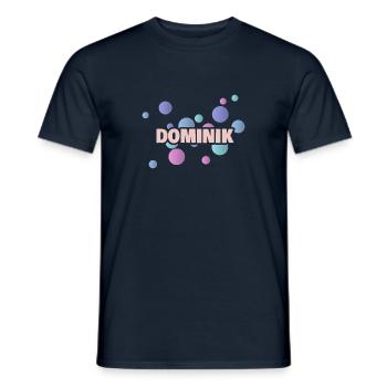 Cadeau pour Dominik - T-shirt homme - marine - Devant - AI Model Male 178 light (178cm)