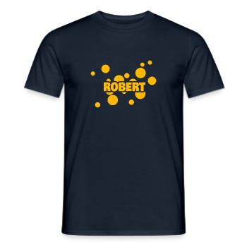 Robert als Robert - Männer T-Shirt - Navy - Vorne - AI Model Male 178 light (178cm)