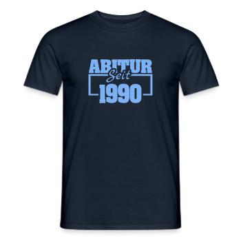 1990 - Männer T-Shirt - Navy - Vorne - AI Model Male 178 light (178cm)