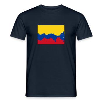 Colombie - T-shirt homme - marine - Devant - AI Model Male 178 light (178cm)