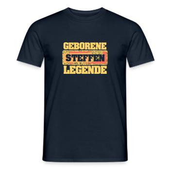 Steffen - Männer T-Shirt - Navy - Vorne - AI Model Male 178 light (178cm)