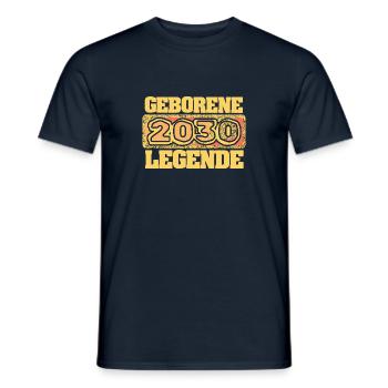 2030 - Männer T-Shirt - Navy - Vorne - AI Model Male 178 light (178cm)