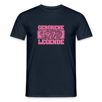 1979 - Männer T-Shirt - Navy - Vorne - AI Model Male 178 light (178cm)