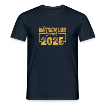 Bätscheler 2025 - Men's T-Shirt - navy - Front - AI Model Male 178 light (178cm)