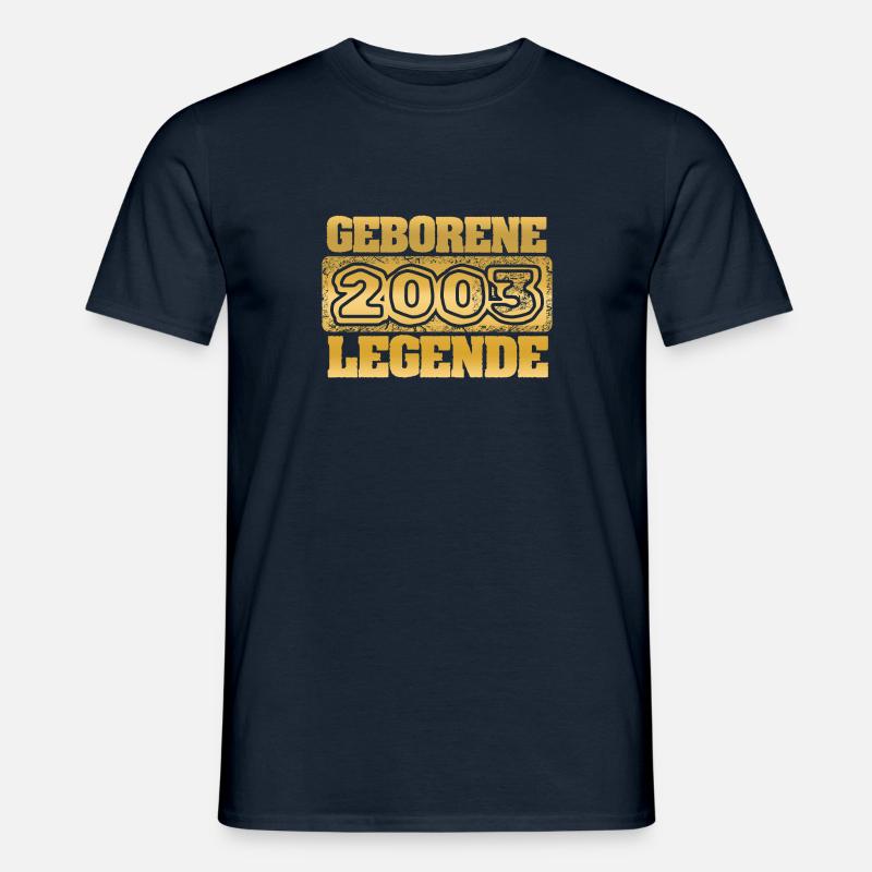 Geschenkidee 2003 - Männer T-Shirt - Navy