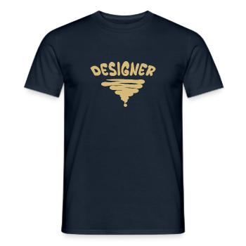 Designer as a profession - Men's T-Shirt - navy - Front - AI Model Male 178 light (178cm)