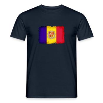 Andorra - Männer T-Shirt - Navy - Vorne - AI Model Male 178 light (178cm)