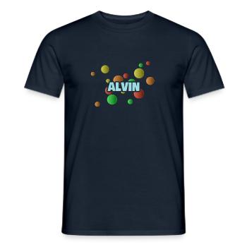 Bällebad Alvin - Männer T-Shirt - Navy - Vorne - AI Model Male 178 light (178cm)