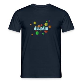 Geschenk für Allesio - Männer T-Shirt - Navy - Vorne - AI Model Male 178 light (178cm)
