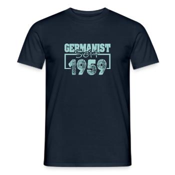 Deutsch 1959 - Männer T-Shirt - Navy - Vorne - AI Model Male 178 light (178cm)