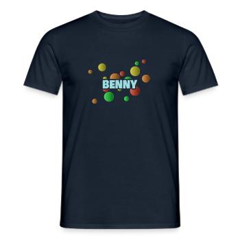 Geschenk Vorname Benny - Männer T-Shirt - Navy - Vorne - AI Model Male 178 light (178cm)
