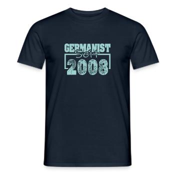 Job 2008 - Männer T-Shirt - Navy - Vorne - AI Model Male 178 light (178cm)