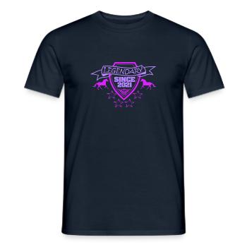 Horseback Riding 2021 - Men's T-Shirt - navy - Front - AI Model Male 178 light (178cm)