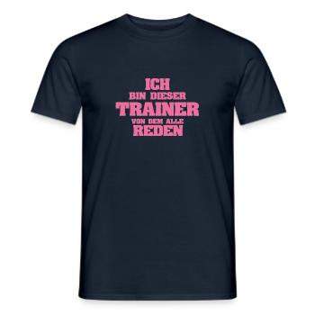 Profession Trainer - Men's T-Shirt - navy - Front - AI Model Male 178 light (178cm)