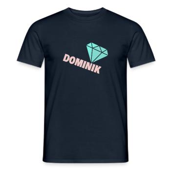 Cadeau pour Dominik - T-shirt homme - marine - Devant - AI Model Male 178 light (178cm)