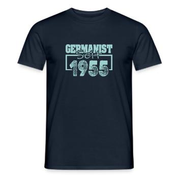 Appointment 1955 - Men's T-Shirt - navy - Front - AI Model Male 178 light (178cm)