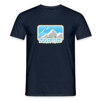 Zugspitze - T-shirt homme - marine - Devant - AI Model Male 178 light (178cm)