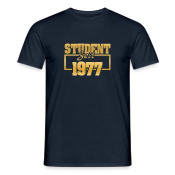 seit 1977 - Männer T-Shirt - Navy - Vorne - AI Model Male 178 light (178cm)
