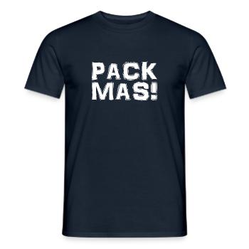 Bayerisch - Dialekt - Spruch - Männer T-Shirt - Navy - Vorne - AI Model Male 178 light (178cm)