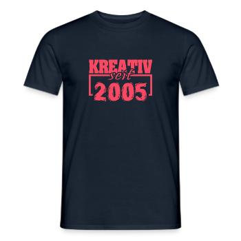 Witzig 2005 - Männer T-Shirt - Navy - Vorne - AI Model Male 178 light (178cm)