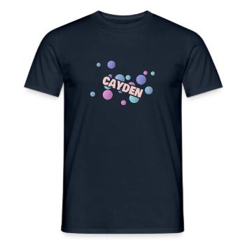 Geschenk Vorname Cayden - Männer T-Shirt - Navy - Vorne - AI Model Male 178 light (178cm)