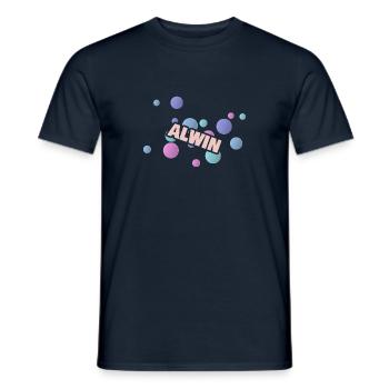 Gift Alwin - Men's T-Shirt - navy - Front - AI Model Male 178 light (178cm)