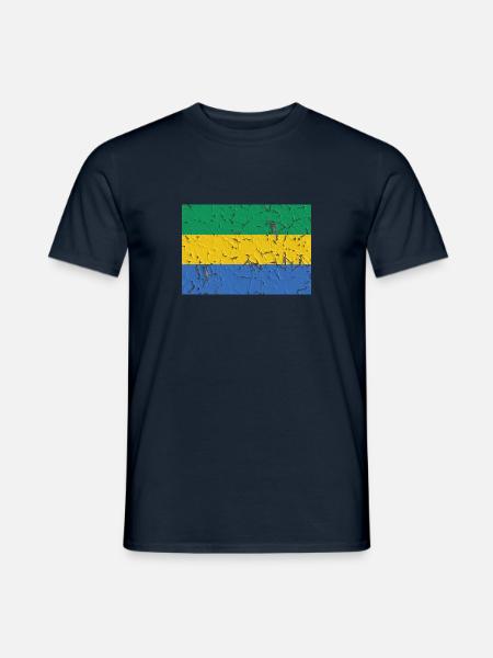 Country: Gabon - Men's T-Shirt - navy