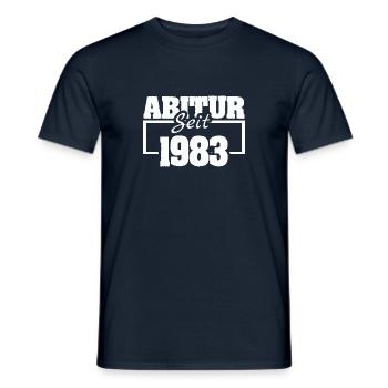 1983 - Männer T-Shirt - Navy - Vorne - AI Model Male 178 light (178cm)