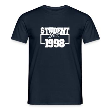 seit 1998 - Männer T-Shirt - Navy - Vorne - AI Model Male 178 light (178cm)
