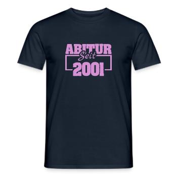Uni 2001 - Männer T-Shirt - Navy - Vorne - AI Model Male 178 light (178cm)