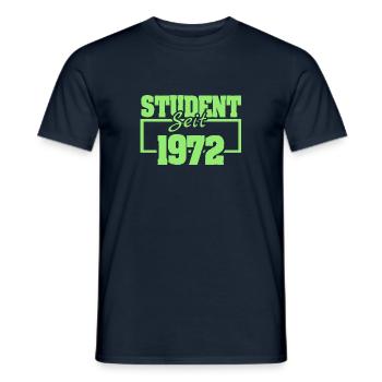 Student 1972 - Männer T-Shirt - Navy - Vorne - AI Model Male 178 light (178cm)