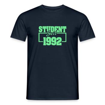 Student 1992 - Männer T-Shirt - Navy - Vorne - AI Model Male 178 light (178cm)