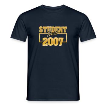 Student 2007 - Männer T-Shirt - Navy - Vorne - AI Model Male 178 light (178cm)