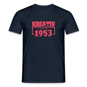 Vintage 1953 - Men's T-Shirt - navy - Front - AI Model Male 178 light (178cm)