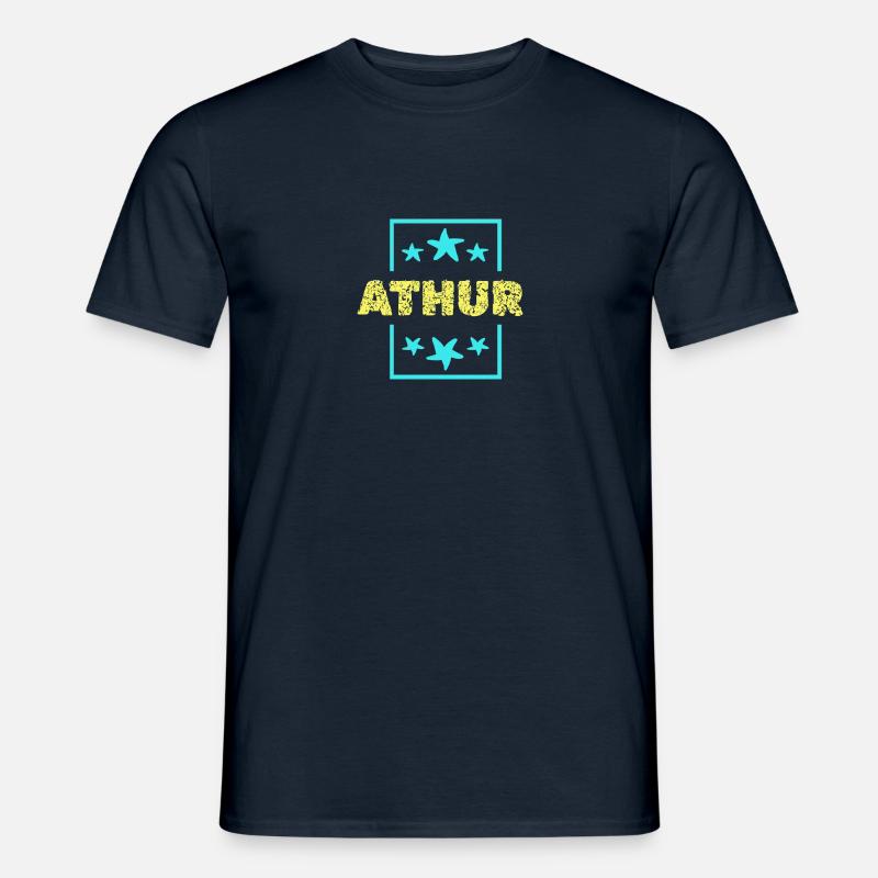 Athur als Athur - Männer T-Shirt - Navy