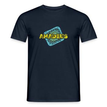 Leisure time Amadeus - Men's T-Shirt - navy - Front - AI Model Male 178 light (178cm)