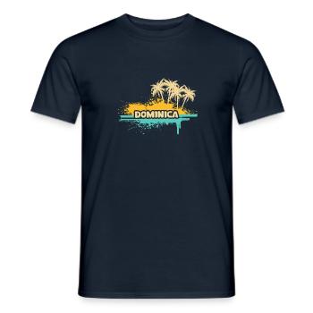 Gift for Dominica - Men's T-Shirt - navy - Front - AI Model Male 178 light (178cm)