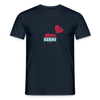 Edel Benni - Männer T-Shirt - Navy - Vorne - AI Model Male 178 light (178cm)