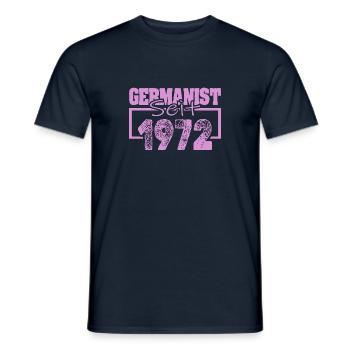 1972 - Männer T-Shirt - Navy - Vorne - AI Model Male 178 light (178cm)