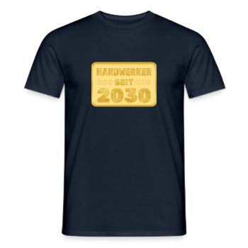seit 2030 - Männer T-Shirt - Navy - Vorne - AI Model Male 178 light (178cm)