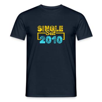 since 2010 - Men's T-Shirt - navy - Front - AI Model Male 178 light (178cm)