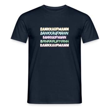 Cadeau pour banquier - T-shirt homme - marine - Devant - AI Model Male 178 light (178cm)