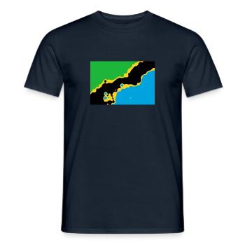 Tanzania - Men's T-Shirt - navy - Front - AI Model Male 178 light (178cm)