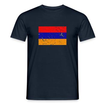 Armenien - Männer T-Shirt - Navy - Vorne - AI Model Male 178 light (178cm)