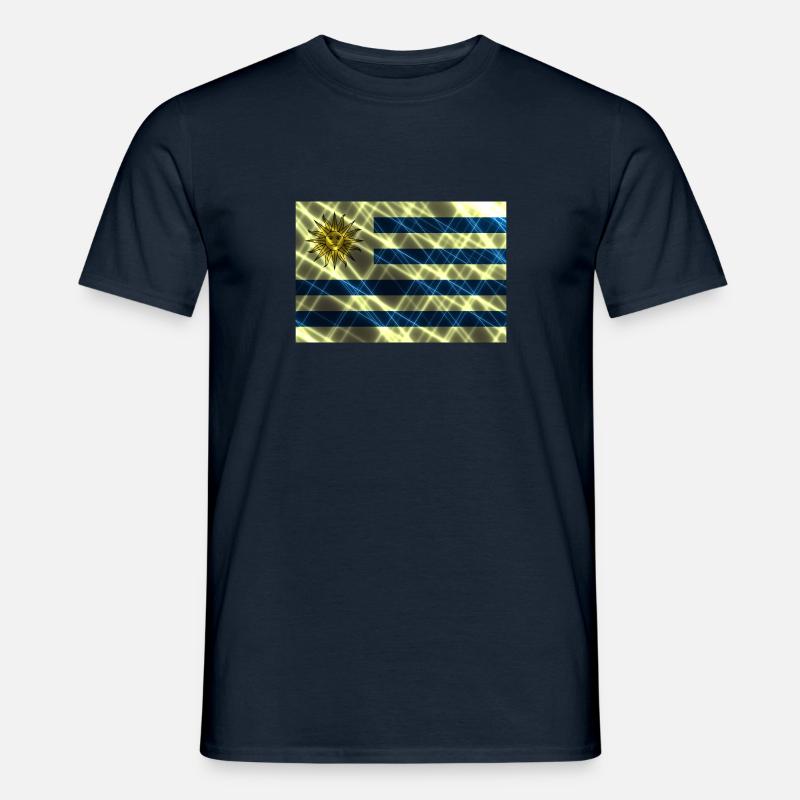 Uruguay - Männer T-Shirt - Navy