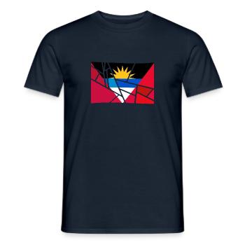 Antigua und Barbuda - Männer T-Shirt - Navy - Vorne - AI Model Male 178 light (178cm)