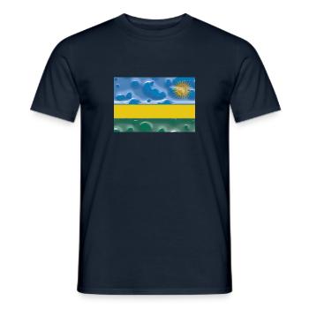 Ruanda - Männer T-Shirt - Navy - Vorne - AI Model Male 178 light (178cm)