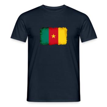 Cameroun - T-shirt homme - marine - Devant - AI Model Male 178 light (178cm)